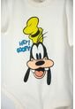 Body De Goofy Marfil Con Ajuste En Entrepierna Para Bebé Niño 6-9 de Disney