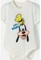 Body De Goofy Marfil Con Ajuste En Entrepierna Para Bebé Niño 6-9 de Disney