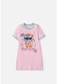 Pijama De Stitch Y Capybara Rosada Para Niña 12 de Disney