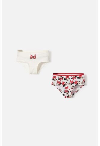 Pack X2 Panties De Minnie Mouse Multicolor Para Niña 12 Disney