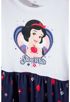Vestido De Blancanieves Blanco Y Azul De Manga Corta Con Bolero Para Niña 4