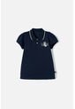 Camiseta De Minnie Mouse Azul Tipo Polo Para Niña 8 de Disney