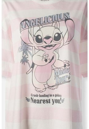 Camiseta De Lilo Y Stitch Oversized Fit Para Mujer L