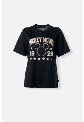 Camiseta De Mickey Mouse Regular Fit Para Mujer XS