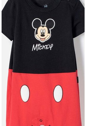 Enterizo De Mickey Mouse Con Broches Multicolor Para Bebé Niño 12-18