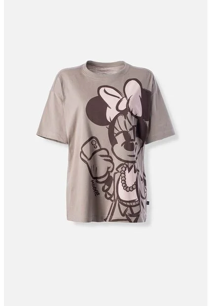 Camiseta Mickey Mouse Relax Fit Para Mujer XS