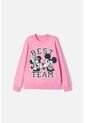 Buzo De Minnie Mouse Rosado De Diseño Cerrado Para Niña 4 de Disney