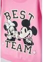 Buzo De Minnie Mouse Rosado De Diseño Cerrado Para Niña 4 de Disney