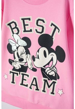 Buzo De Minnie Mouse Rosado De Diseño Cerrado Para Niña 4