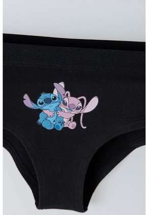 Pack X2 Panties De Stitch Negro Y Rosado Para Mujer L