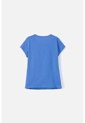Camiseta De La Sirenita Manga Corta Morada Para Niña 10