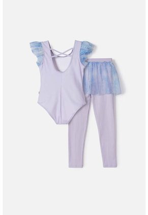 Conjunto De Frozen Pantalón Largo Multicolor Para Niña 4