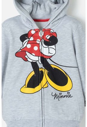 Buzo De Minnie Mouse Gris Con Capucha Para Niña 2T A 5T 4T