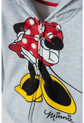 Buzo De Minnie Mouse Gris Con Capucha Para Niña 2T A 5T 4T