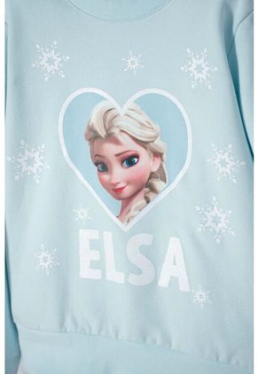 Conjunto De Frozen Pantalón Largo Azul Para Niña 8