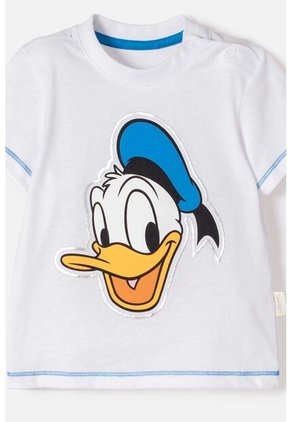 Conjunto De Pato Donald Con Pantalón Largo Blanco Y Azul Para Bebé Niño 12-18