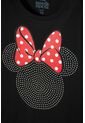Camiseta De Minnie Mouse Manga Corta Negra Para Niña 10 de Disney