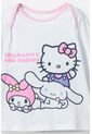 Pijama De Hello Kitty Blanca Y Rosada De Camiseta Manga Larga Para Bebé Niña 12-18 de Disney
