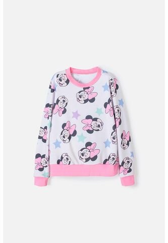 Buzo De Minnie Mouse Cerrado Multicolor Para Niña 10 Disney