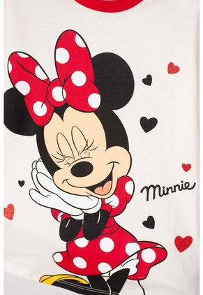 Pijama De Minnie Mouse Pantalón Largo Marfil Para Niña 8