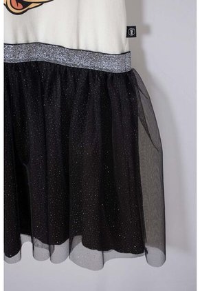 Vestido De Minnie Mouse Con Tull Marfil Para Niña 4