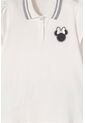 Camiseta Tipo Polo Minnie Mouse Marfil Para Niña 6 de Disney