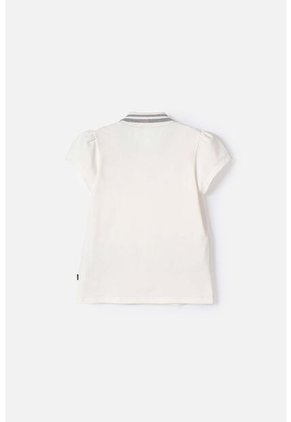 Camiseta Tipo Polo Minnie Mouse Marfil Para Niña 6