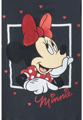 Camiseta De Minnie Mouse Manga Corta Gris Para Niña 2T A 5T 3T