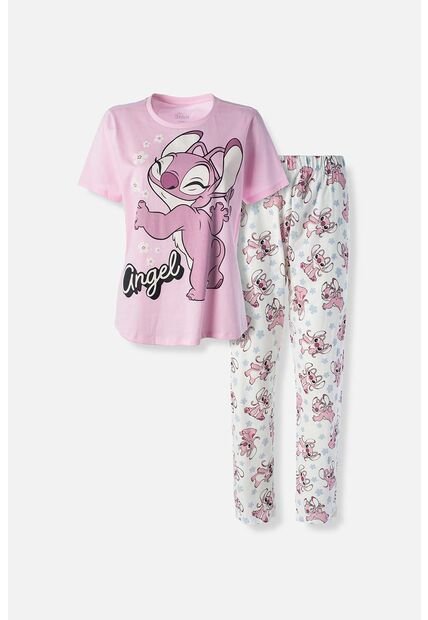Pijama De Lilo Y Stitch Con Pantalon Largo Para Mujer XL