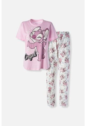 Pijama De Lilo Y Stitch Con Pantalon Largo Para Mujer XL