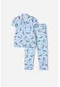 Pijama De Stitch Pantalón Largo Multicolor Para Niña 4 de Disney
