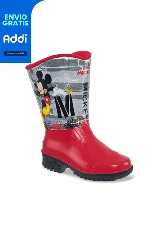 Botas Mickey Remei Rojo Para Niño Disney Disney