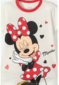 Pijama De Minnie Mouse Pantalón Largo Marfil Para Niña 10 de Disney