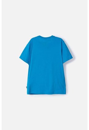 Camiseta De Lilo & Stitch Azul Estampada En Frente Para Niño 6
