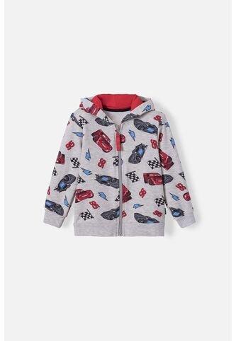 Buzo De Cars Con Cierre Gris Para Niño 4T Disney