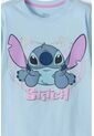 Camiseta De Stich Azul Con Brillo Para Niña 8 de Disney