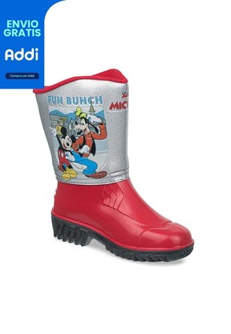 Botas De Lluvia Mickey Arafat Rojo Para Niño Disney Disney