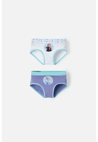 Pack X2 Panties De Frozen Multicolor Para Niña 2T A 5T 3T Disney