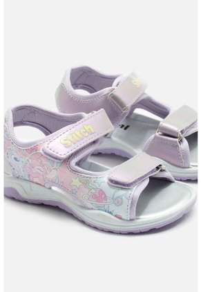 Sandalia Con Luces De Stitch Violeta Para Niña 24