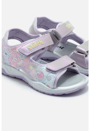 Sandalia Con Luces De Stitch Violeta Para Niña 24