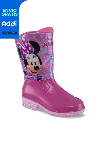 Botas Lluvia Minnie Sulaima Fucsia-Rosa Disney Para Niña Disney