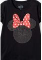 Camiseta De Minnie Mouse Manga Corta Negra Para Niña 8 de Disney
