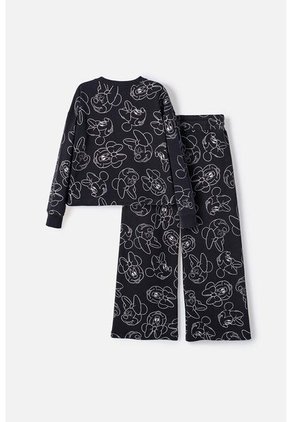 Conjunto De Minnie Mouse Negro Para Niña 4