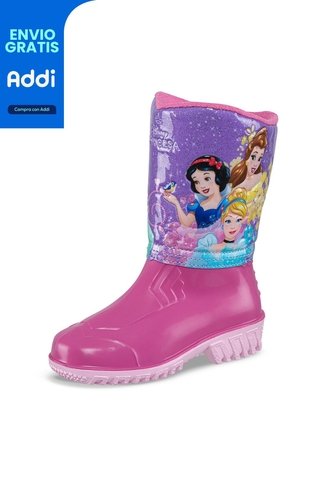 Botas Lluvia Princesas Salim Fucsia-Rosa Disney Para Niña Disney