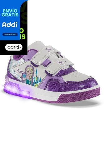 Tenis Luces Elsa Circue Mora Disney Para Niña Disney