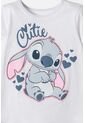 Conjunto De Stitch Con Short Multicolor Para Niña 2T A 5T 5T de Disney