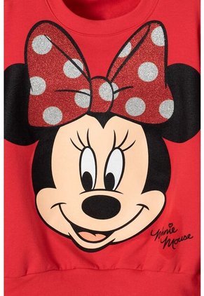 Buzo De Minnie Mouse Estampado Rojo Para Niña 8