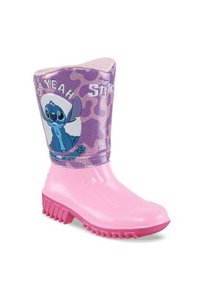 Botas Lluvia Yanel Stitch Rosa-Fucsia Para Niña Disney