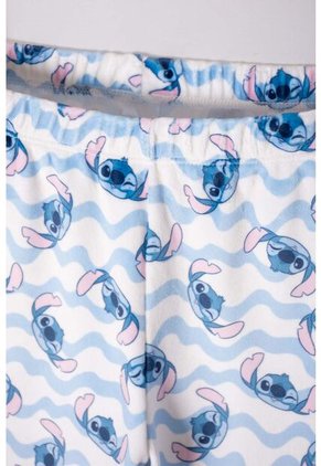 Pijama De Stitch Con Pantalón Marfil Para Niña 4