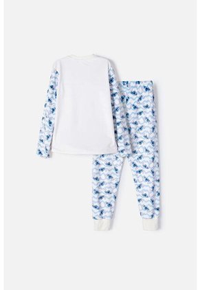 Pijama De Stitch Con Pantalón Marfil Para Niña 4